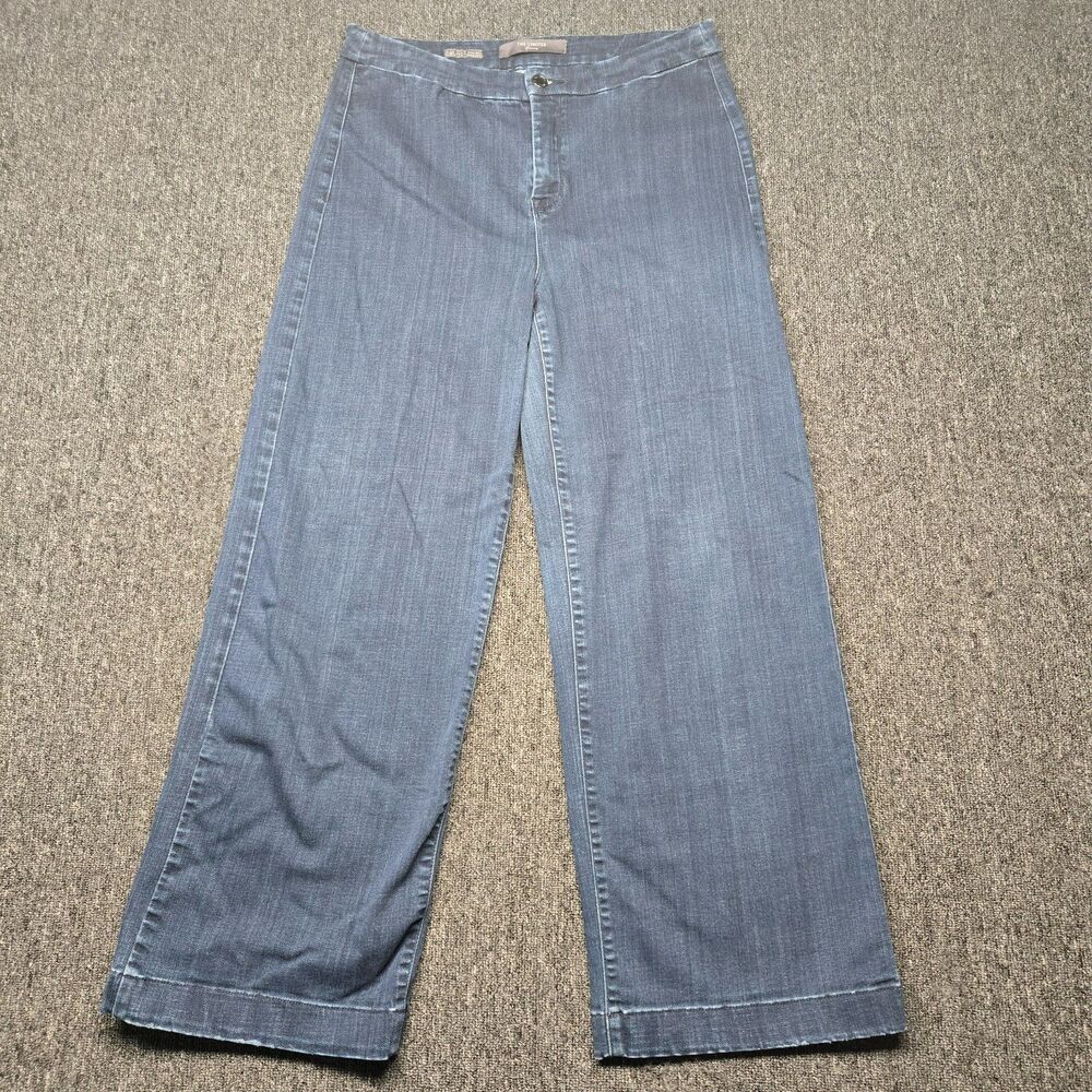 The Limited Denim High Waisted Trouser Jeans Women’s 14R Wide Leg Stretch